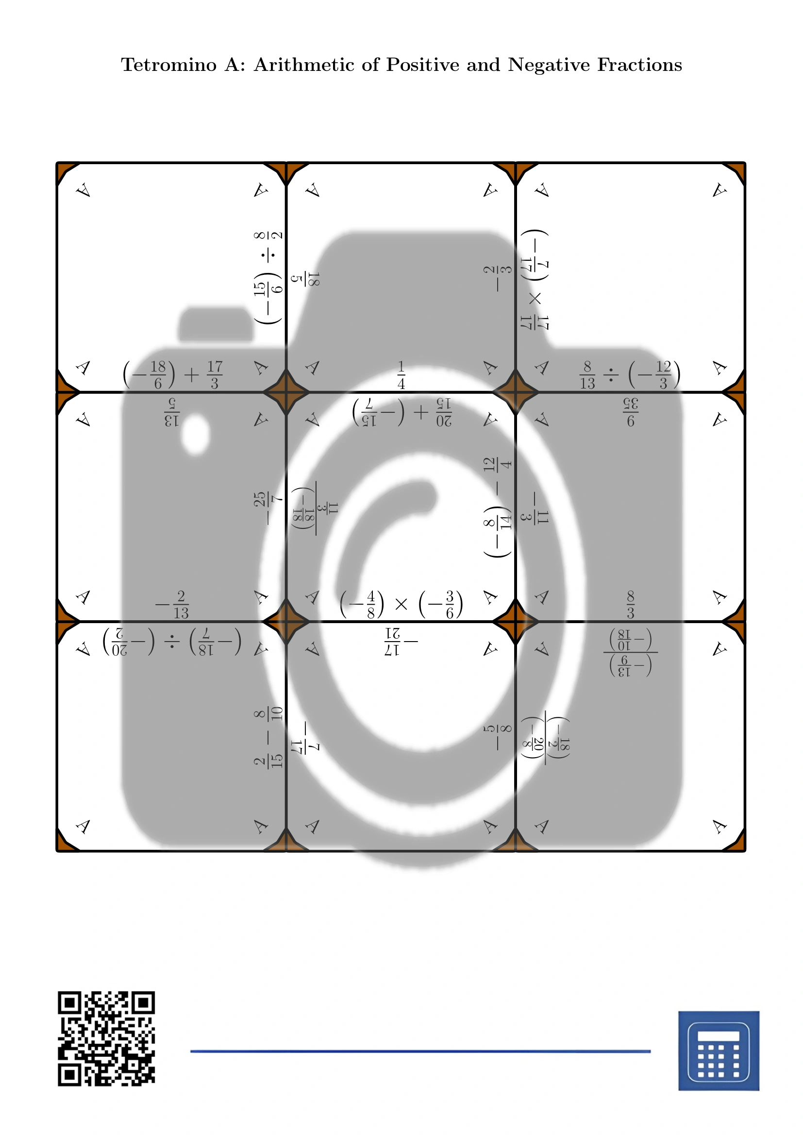 Tetromino: Arithmetic of Positive and Negative Fractions - Image 2
