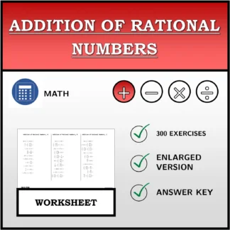 Worksheet: Addition of Rational Numbers