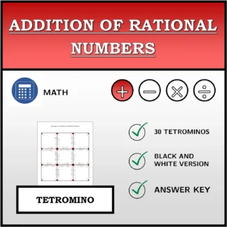 Tetromino: Addition of Rational Numbers