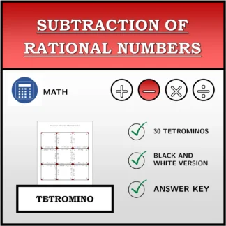 Tetromino: Subtraction of Rational Numbers