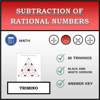 Trimino: Subtraction of Rational Numbers