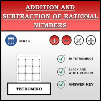 Tetromino: Addition and Subtraction of Rational Numbers