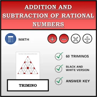 Trimino: Addition and Subtraction of Rational Numbers