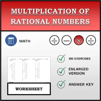 Worksheet: Multiplication of Rational Numbers