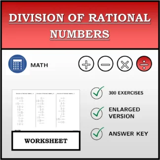 Worksheet: Division of Rational Numbers