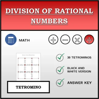 Tetromino: Division of Rational Numbers