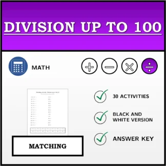 Matching activity: Division up to 100