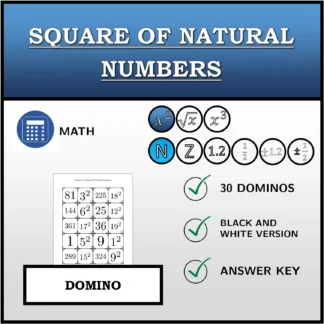 Domino: Square Of Natural Numbers