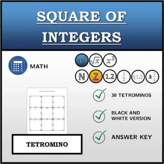 Tetromino: Square Of Integers