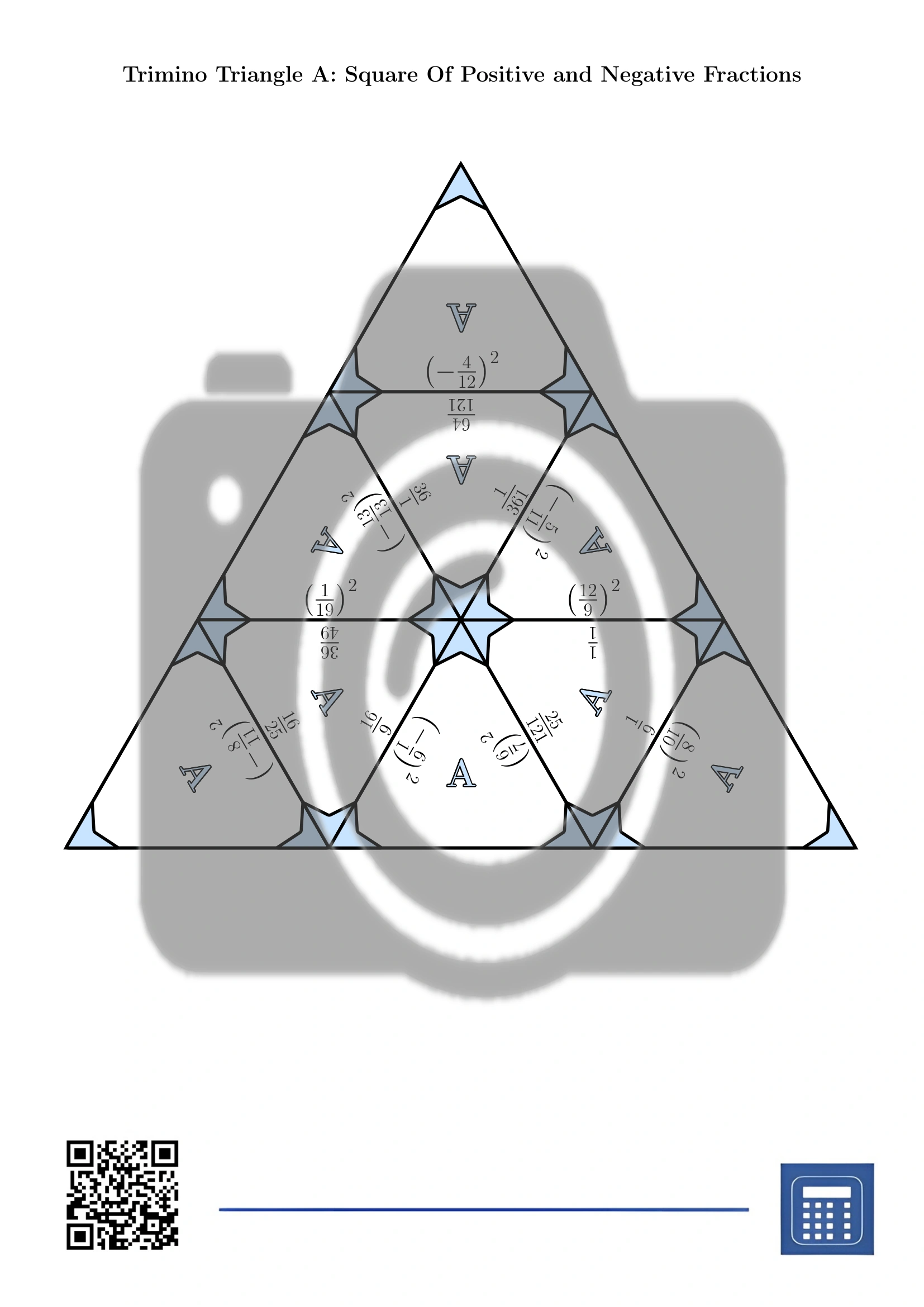 Trimino: Square Of Positive and Negative Fractions - Image 2