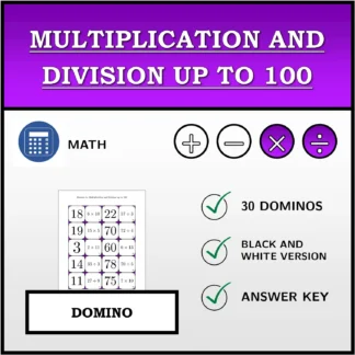 Domino: Multiplication and Division up to 100