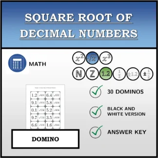 Domino: Square Root Of Decimal Numbers