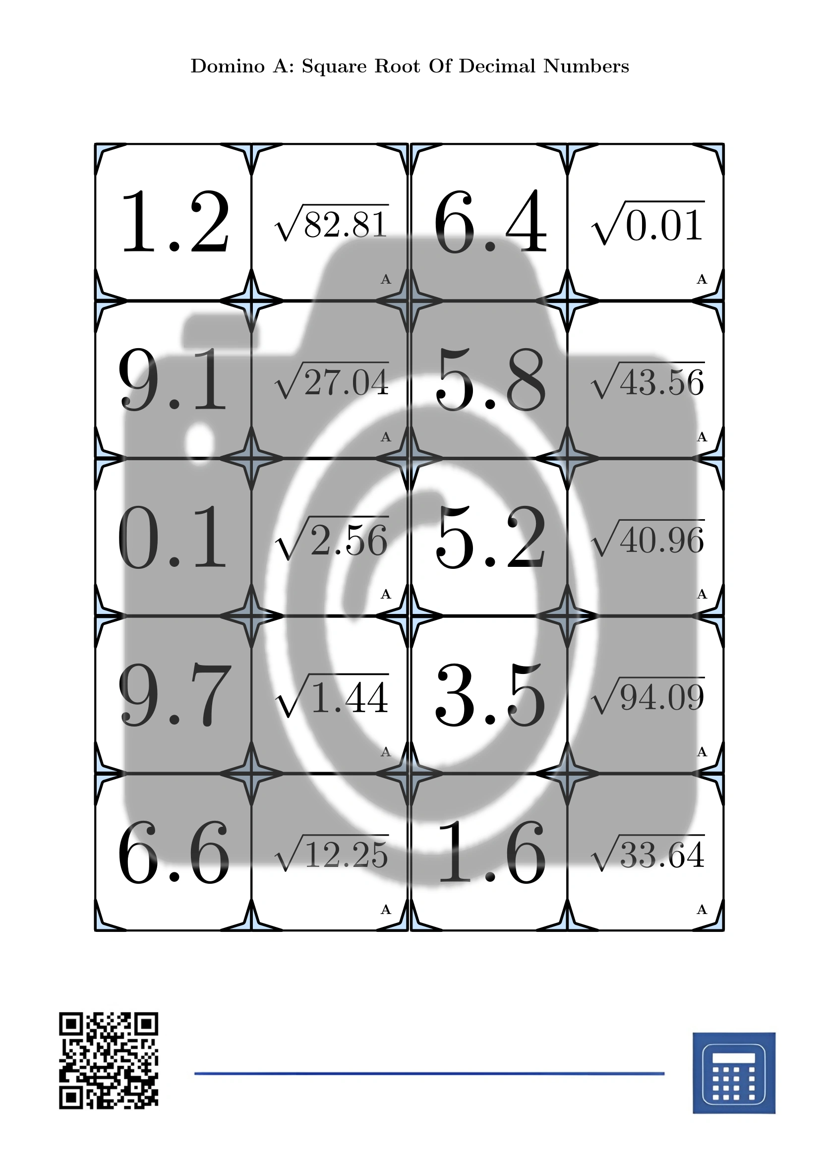 Domino: Square Root Of Decimal Numbers - Image 2