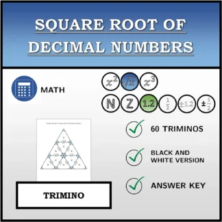 Trimino: Square Root Of Decimal Numbers