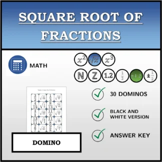 Domino: Square Root Of Fractions