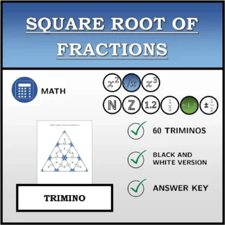 Trimino: Square Root Of Fractions