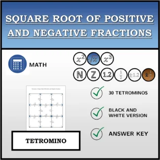 Tetromino: Square Root Of Positive and Negative Fractions