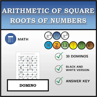 Domino: Arithmetic Of Square Roots Of Numbers