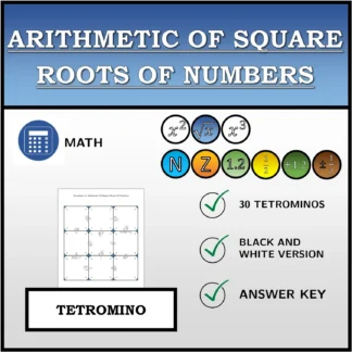 Tetromino: Arithmetic Of Square Roots Of Numbers