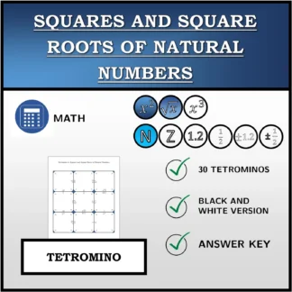 Tetromino: Squares and Square Roots of Natural Numbers