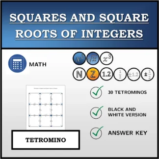 Tetromino: Squares and Square Roots of Integers